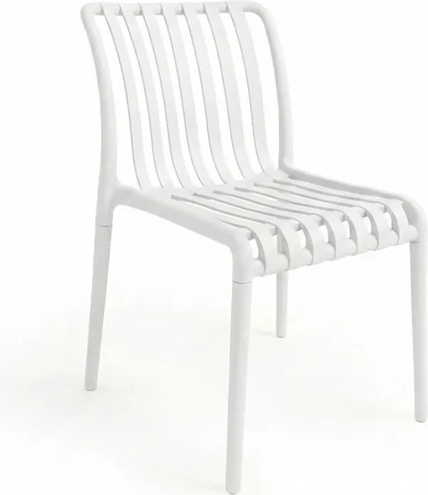 OFERTA Scaun din plastic TREGO, alb II. calitate