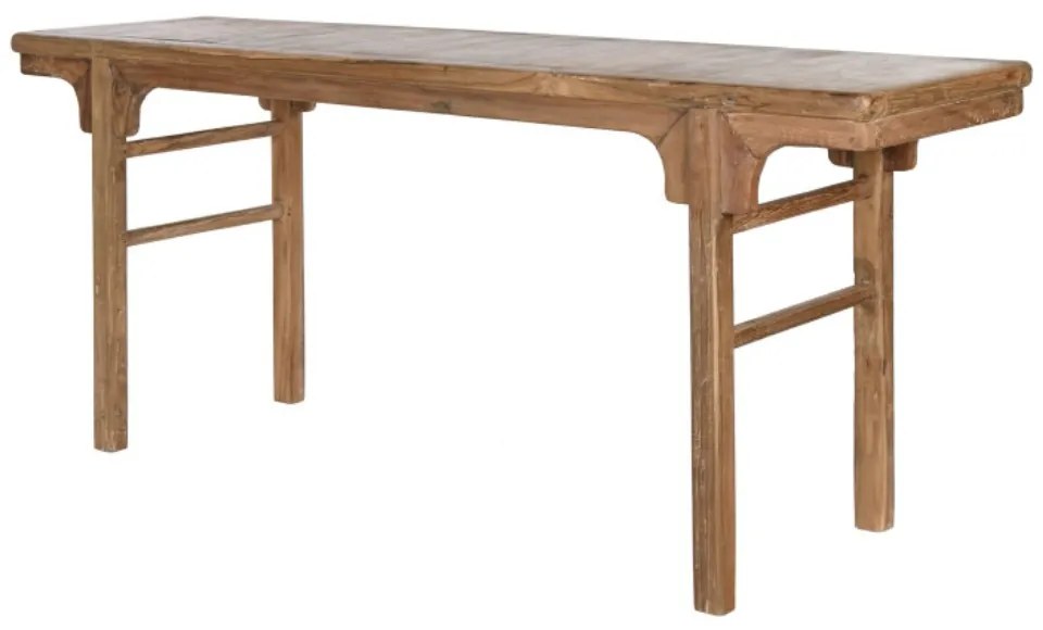 Consola, natur, din lemn de tec reciclat, Avana