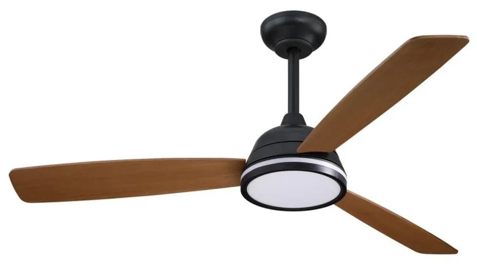 Ventilator LED dimabil de tavan Aigostar LED/20W/230V 2700-6500K 132 cm maro + telecomandă