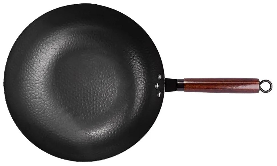 Tigaie wok cu accesorii de bucătărie