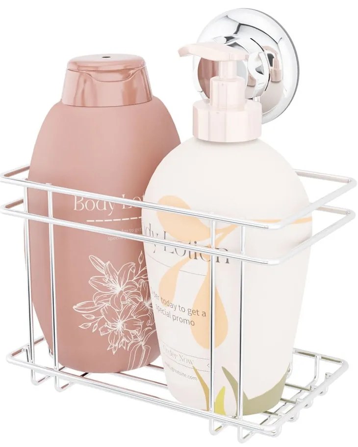 Raft pentru baie argintiu autoadeziv din metal Bestlock Bath – Compactor