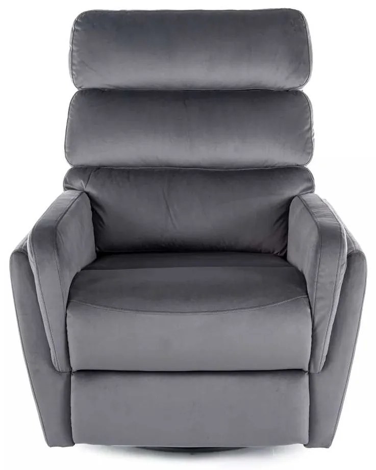 Scaun reclinabil Belfort Velvet, gri