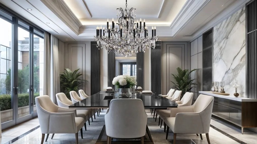 Candelabru Cristal Bohemia Exclusive 24 brate MARIA TEREZIA 75