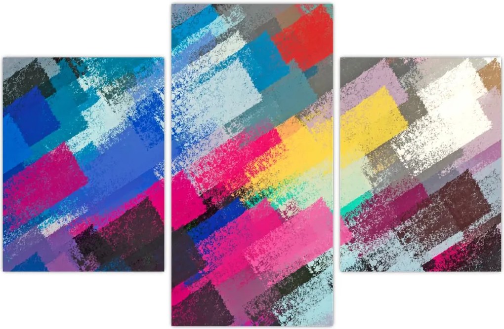 Tablou - Dungi colorate cu pensula (90x60 cm)