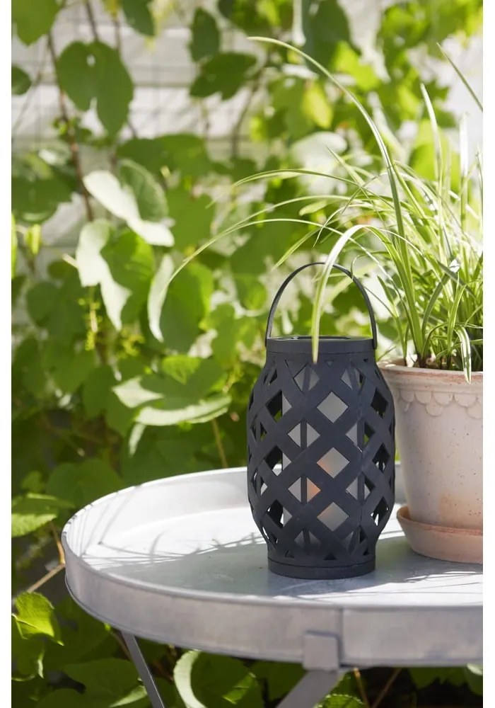 Felinar Star Trading Flame Lantern, înălțime 23 cm, negru