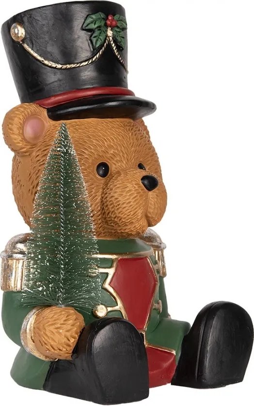 Figurină decorativă urs din ceramică, 25x25x38 cm, „Gustave”