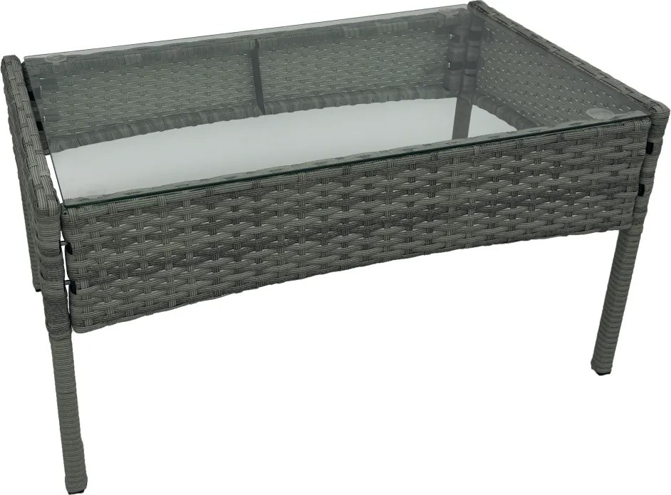 Set 4 piese din ratan,pentru grădină, gri, RATANA 2 NEW