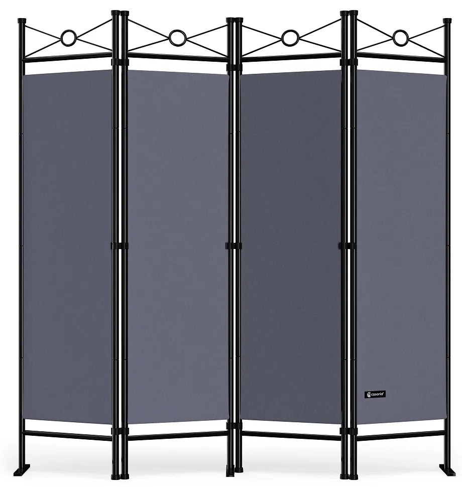 Paravan LUCCA, 163x180cm, antracit Casaria