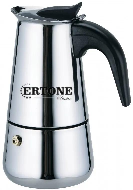 Filtru de cafea manual Ertone 480 ml, Cafea macinata, 12 cesti,inox