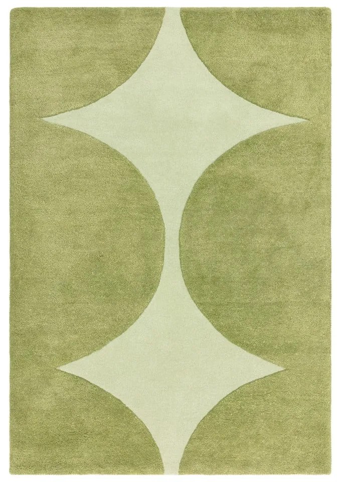 Covor verde handmade din lână 160x230 cm Canvas – Asiatic Carpets