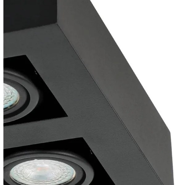 Eglo 31065 - Spot LED MENDOZA 4xLED/4,7W/230V 3000K negru