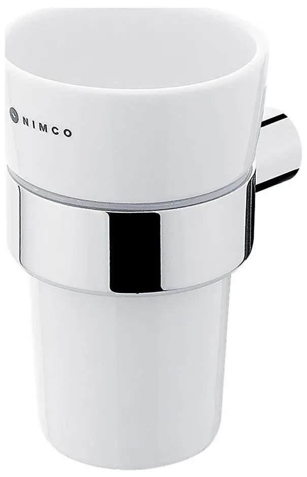 Suport de perete pentru periuțe de dinți NIMCO BR 11058KU-26 BORMO alb/crom lucios