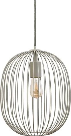Lustră suspendată pe cablu OVELLA 1xE27/15W/230V Ø 34 cm bej