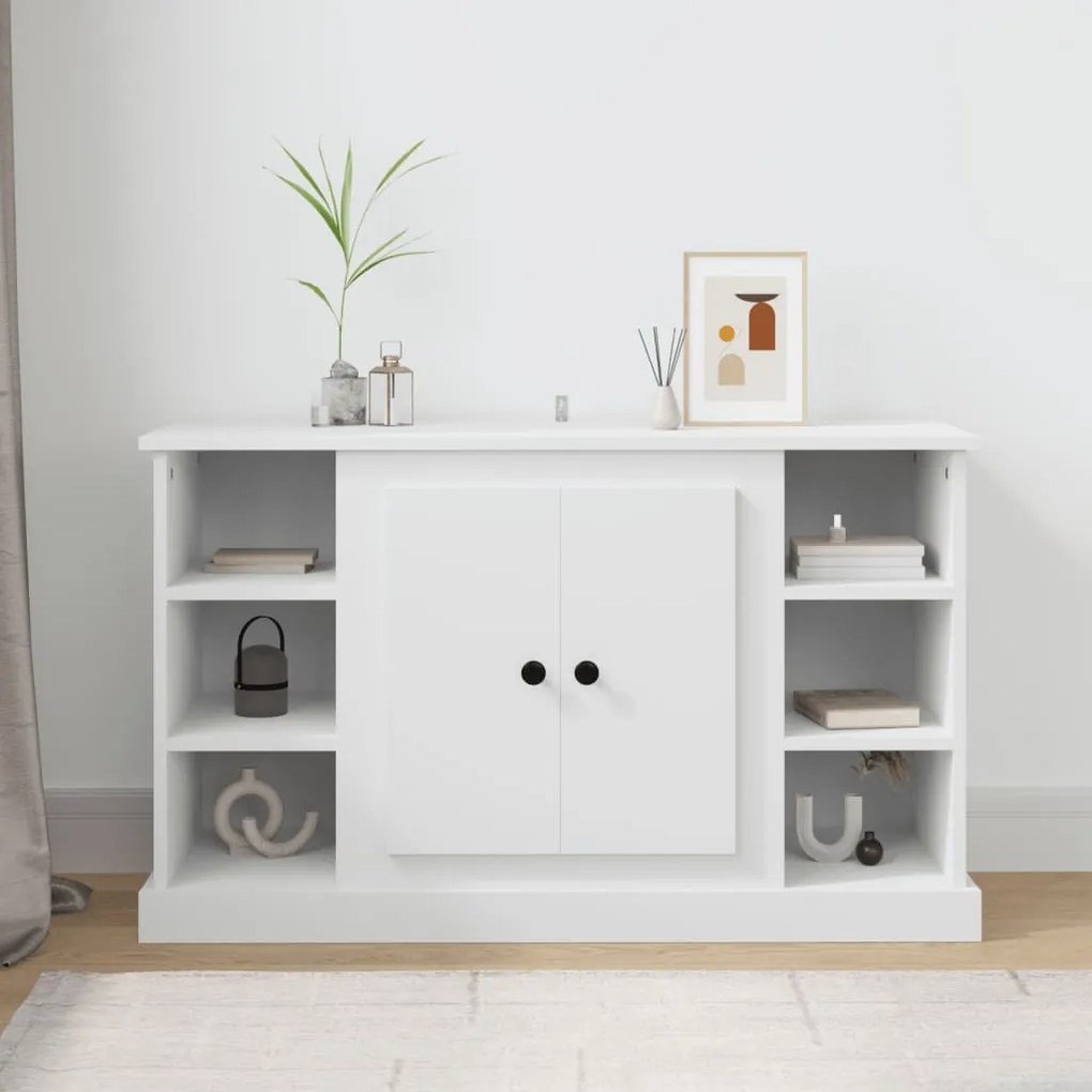 816440 vidaXL Servantă, alb, 100x35,5x60 cm, lemn prelucrat