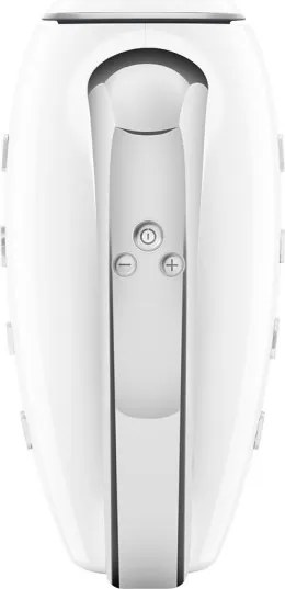 Mixer manual SMEG 50's Style HMF01WHEU, 250 W, 9 viteze, Functie Turbo, Afisaj LED, Timer, Accesorii, Alb