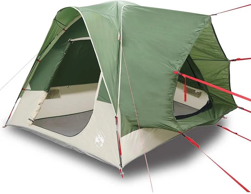 vidaXL Cort auto pentru 4 persoane, verde, impermeabil