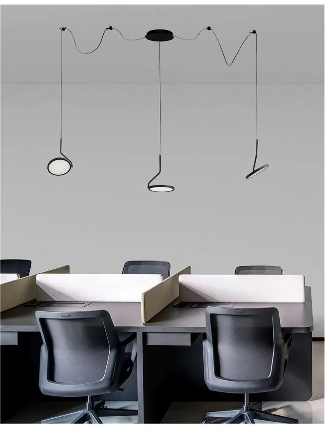 Lustra LED cu pendule ajustabile design ultra-modern LUCCELO NVL-9190130