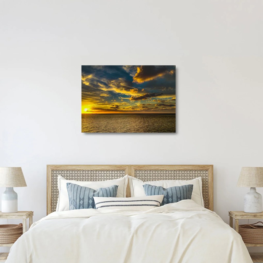 Apus de soare la mare (70x50 cm)