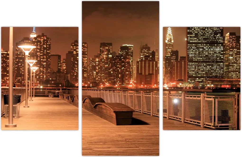 Tablou - Noaptea orașului (90x60 cm)