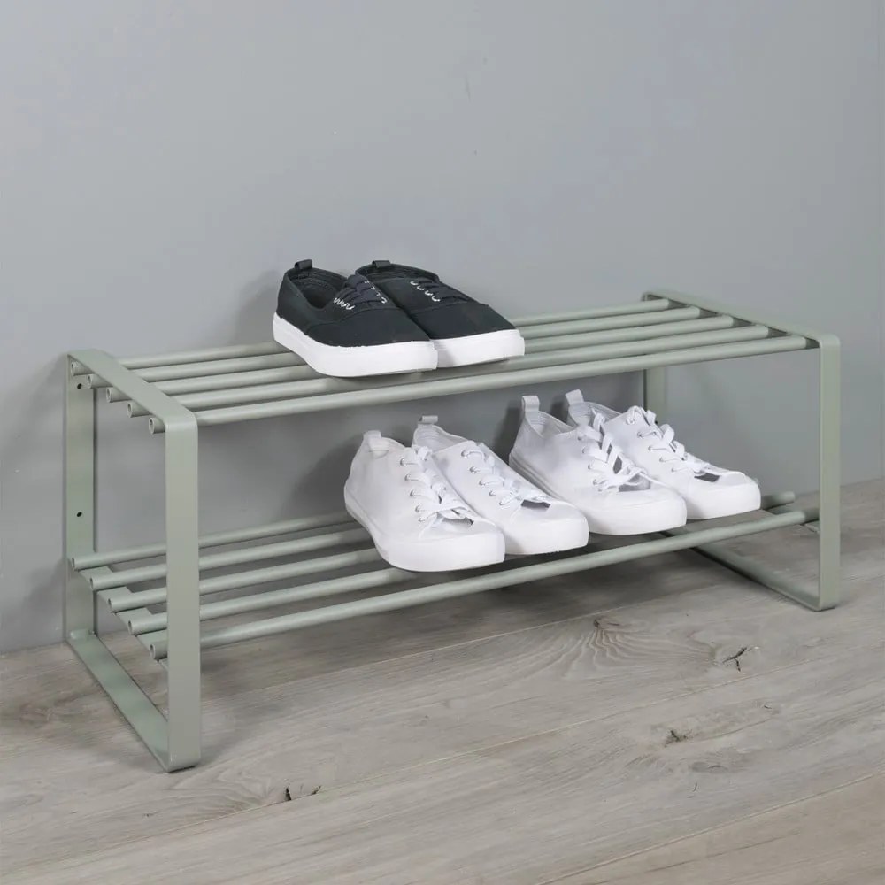 Pantofar verde-gri din metal Rex – Spinder Design