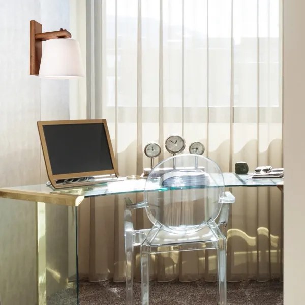 Aplică de perete AIDA 1xE27/60W/230V stejar