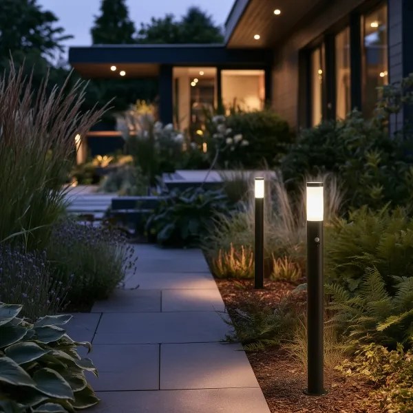 BRILAGI - Lampă de exterior cu senzor ELIA, 1x E27/20W/230V, IP44, 100 cm, antracit