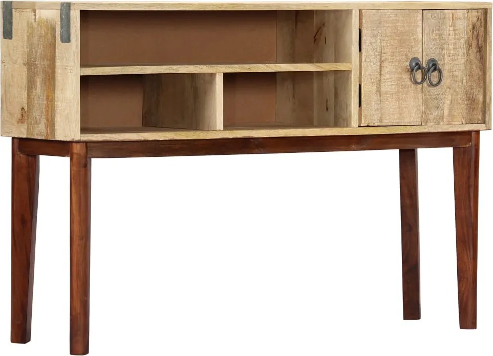 vidaXL Masă consolă, 115x30x76 cm, lemn masiv de mango nefinisat