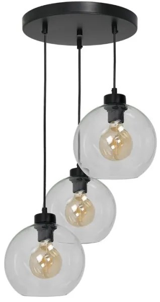 Abajur universal de rezervă din sticlă SOFIA E27 d. 20 cm transparent