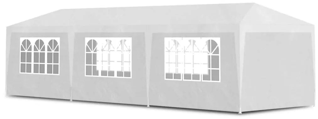 Cort pentru petrecere alb, 3 x 9 m