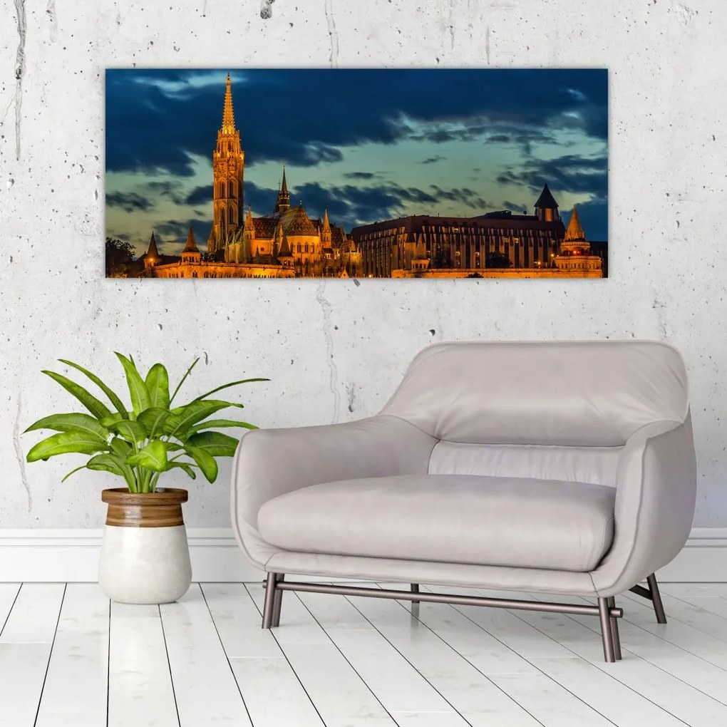 Tablou cu construcție iluminată (120x50 cm)