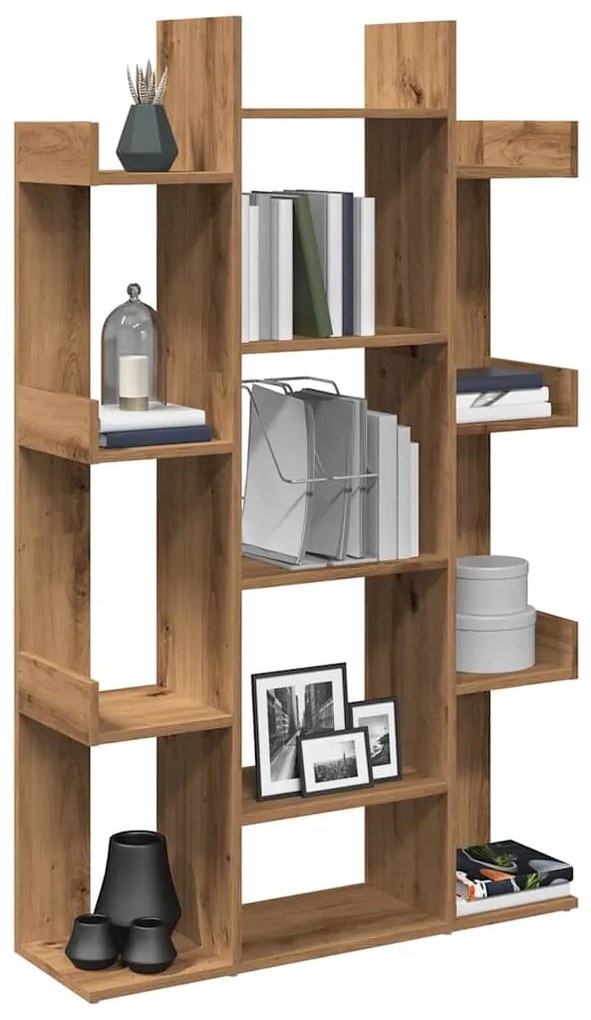 vidaXL Bibliotecă, Stejar artizanal, 86x25,5x140 cm, lemn prelucrat