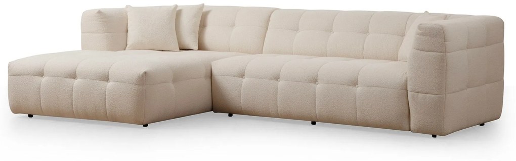 Canapea de colț Cady 3 Seater Left - Beige