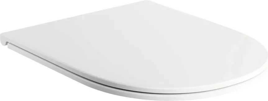 Capac WC softclose slim Omnires Ottawa finisaj alb mat