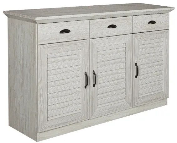 Comoda Jardine Cu 3 Usi Si 3 Sertare, 129.5 Cm