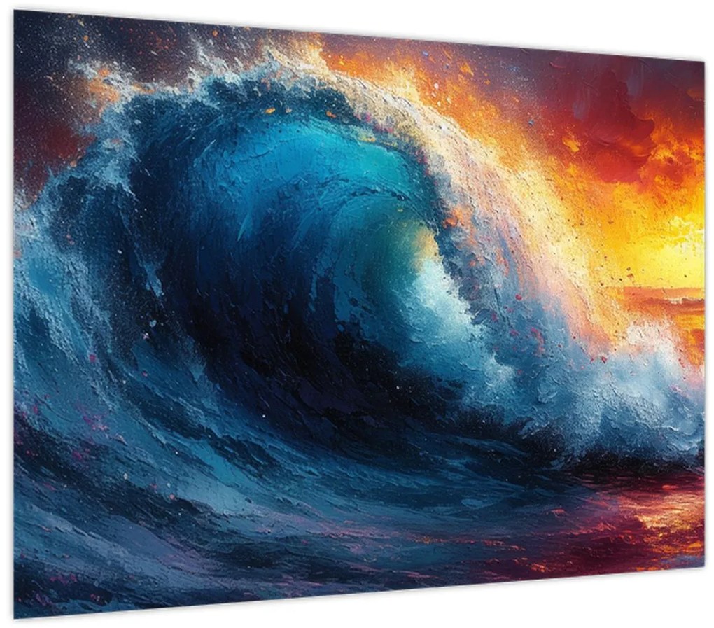 Tablou - Val în apus de soare (70x50 cm)