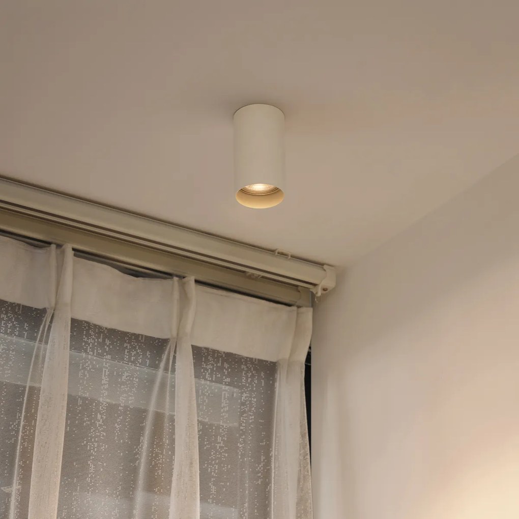 Set de 4 spoturi moderne bej montate la suprafață GU10 50mm Rotund - Tuba
