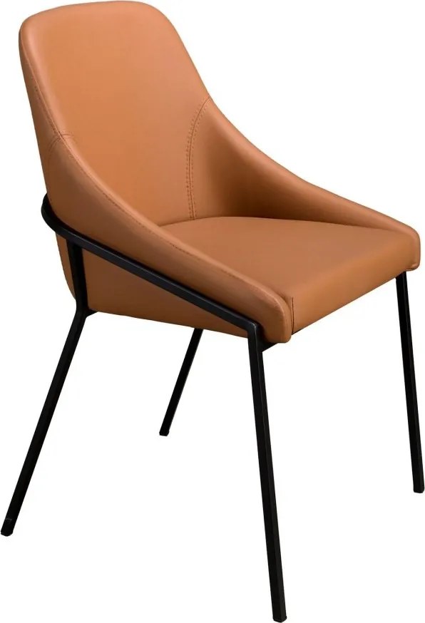 Scaun modern design italian, Piele Sintetica, Orange