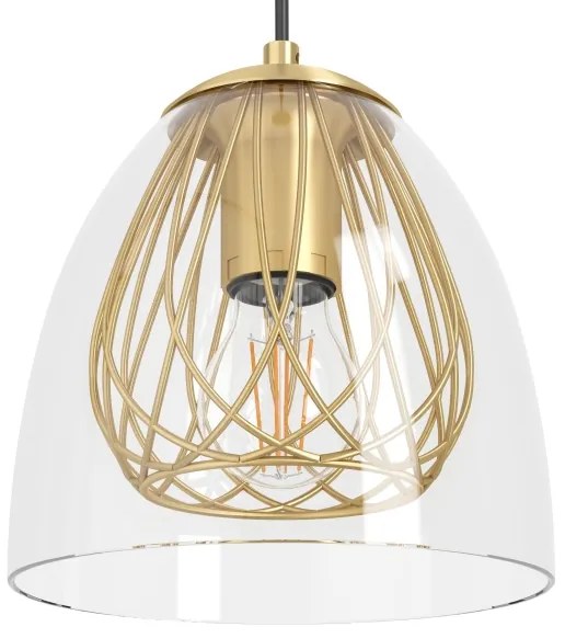 Lustră pe cablu Eglo 390037 JAZMINIA 1xE27/40W/230V auriu