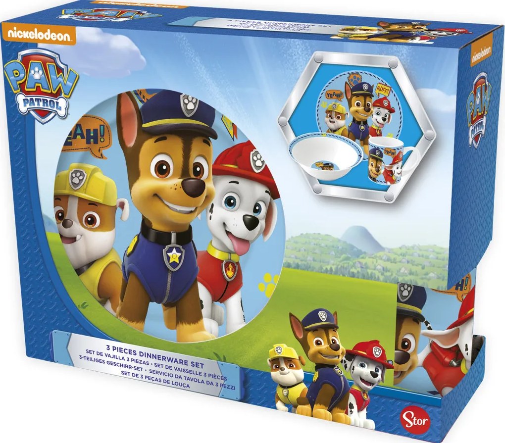 Patrula Cățelușilor Boy Icons set de veselă din porțelan în Cutie Cadou