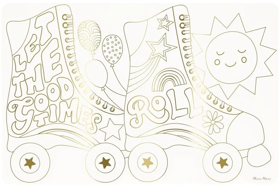 Suporturi pentru farfurii 8 buc. din hârtie 28x42.5 cm Happy Icons – Meri Meri