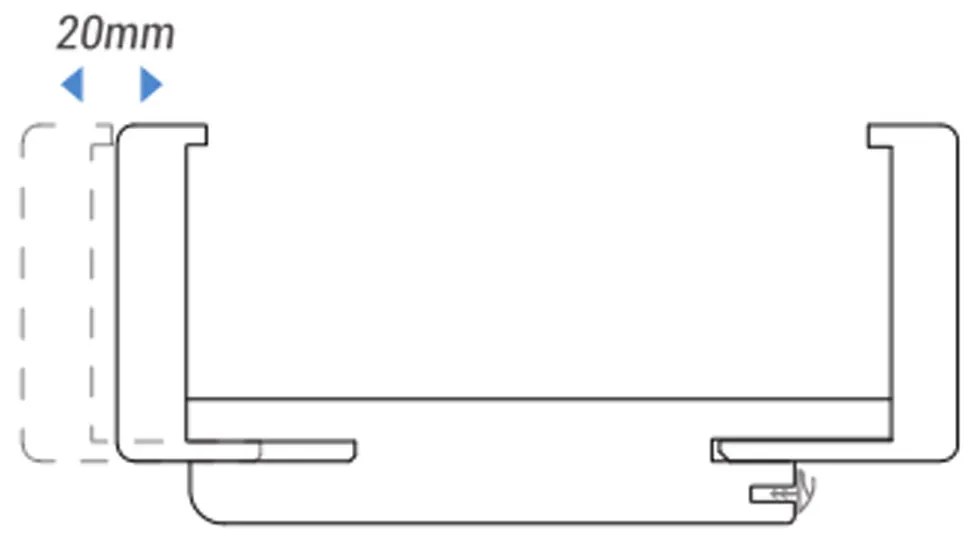 Carcasă decorativă IR grafit frasin 75/ 9.5-11.5 dreapta