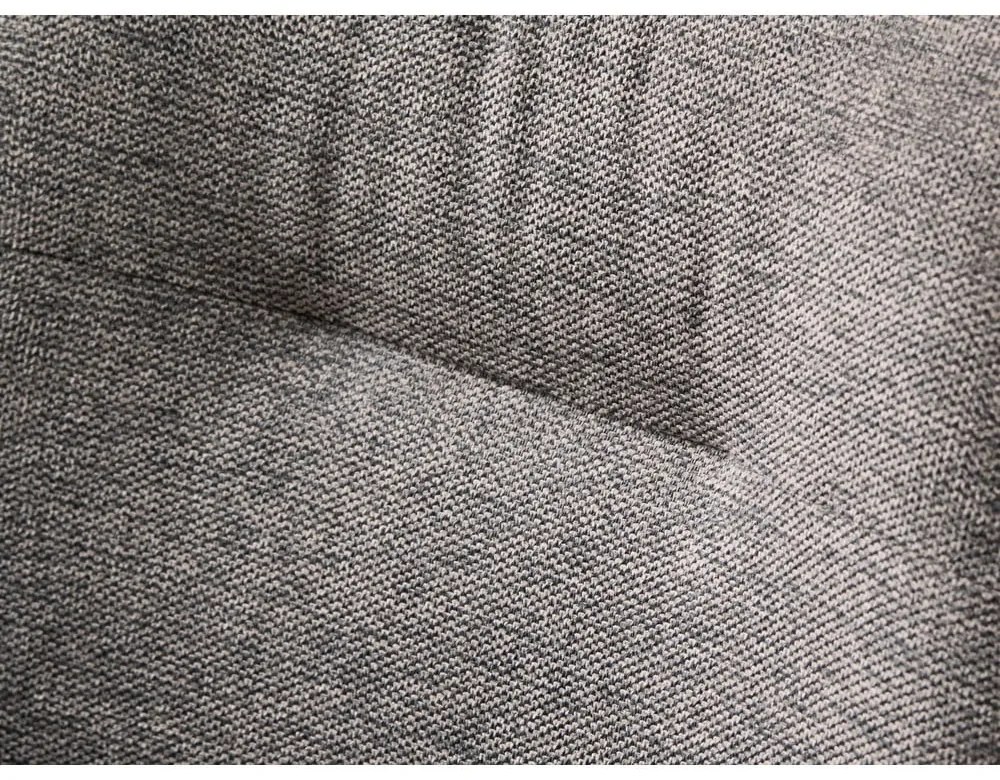 Scaun de sufragerie gri cu cotiere tapițat Roxana – Unique Furniture