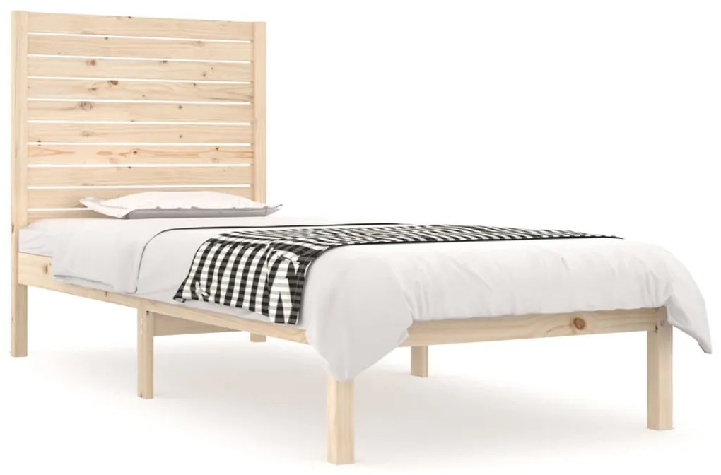 3104573 vidaXL Cadru de pat single, 90x190 cm, lemn masiv