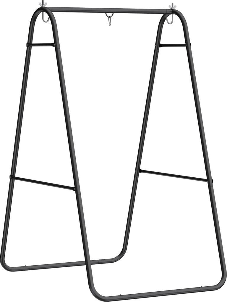 Outsunny Suport fotoliu suspendat, capacitate 150 kg, pentru interior și exterior, Negru | Aosom Romania