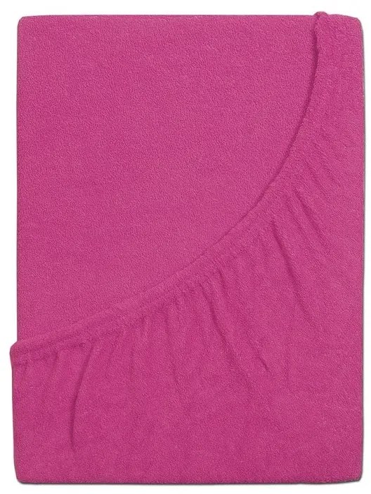 Cearceaf din frotté pentru patut de copii EXCLUSIVE 70x140 cm purpuriu