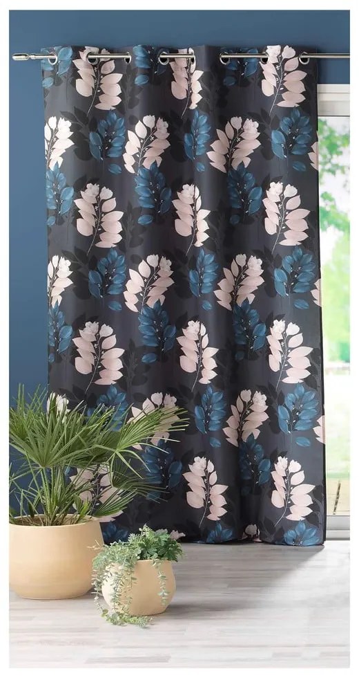 Draperie albastru-închis 140x260 cm Belline – douceur d'intérieur