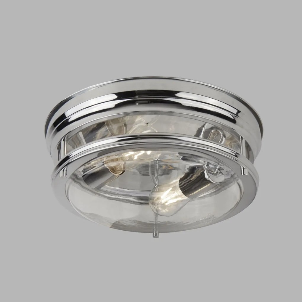 Plafoniera pentru baie IP44 35cm Glasgow crom 5182CC SRT