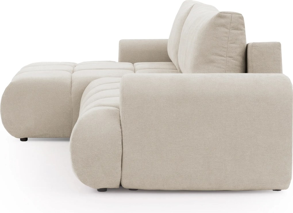 Colțar extensibil pentru dormit Lutario Mini stânga - szenil bej deschis Vibe 06