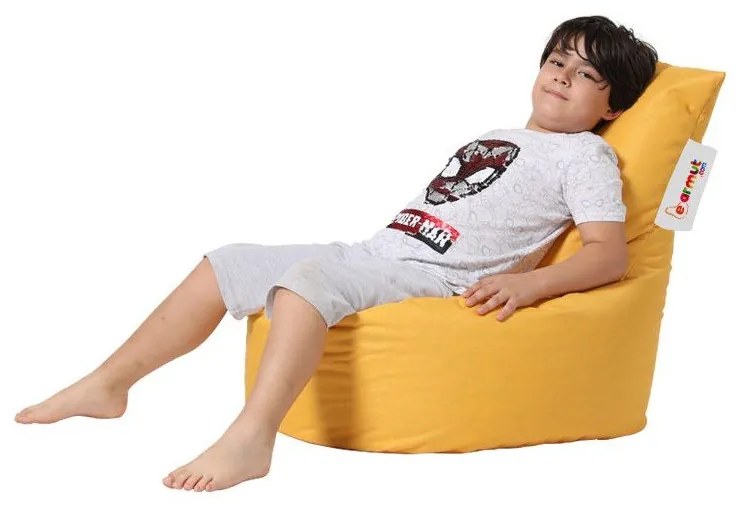 Fotoliu puf pentru copii galben Baton – Floriane Garden