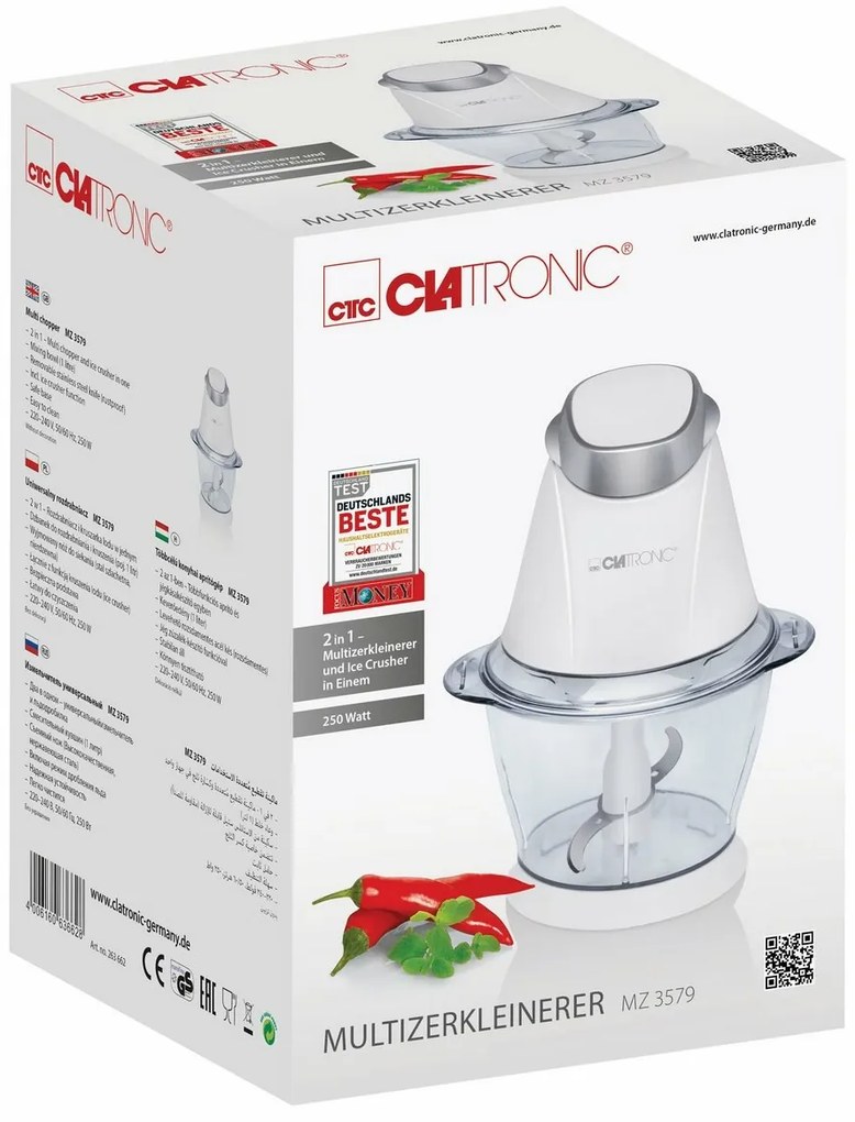 Tocător de gheață Clatronic MZ 3579, alb